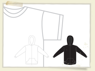 This free t-shirt and sweatshirt illustrator template can really save you a 
