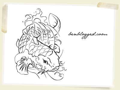 This Koi fish is hand traced so I hope you all love it!